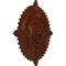 Ekena Millwork Haylynn Medallion (Canopies up to 1 1/4"), 29 1/8"OD x 1 1/4"ID x 4"P, Burnished Mahogany Crackle CM29HYBMC - alternate 4